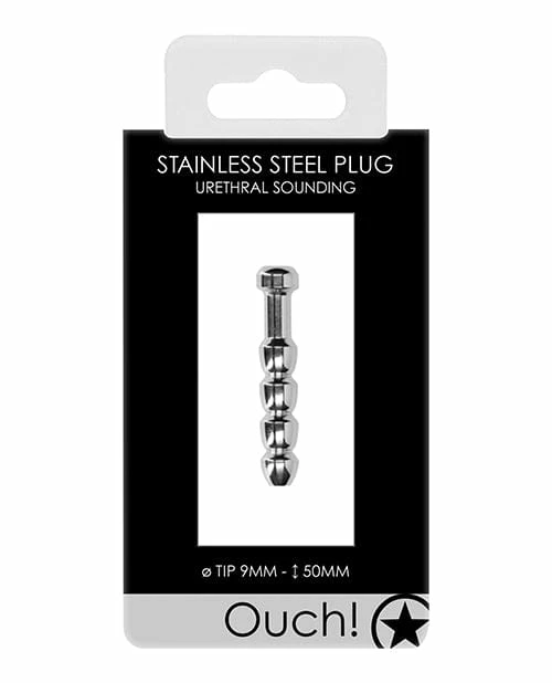 Shots America Kink & BDSM Shots Ouch 9mm Urethral Sounding Metal Plug