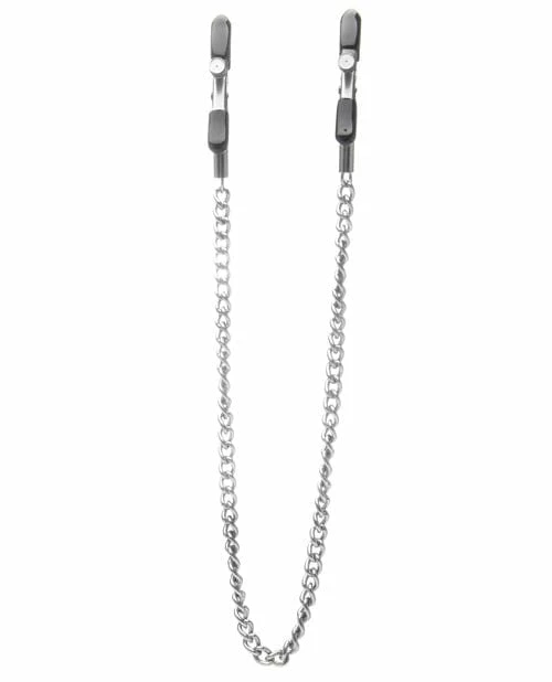 Shots America Shots Ouch Adjustable Nipple Clamps With Chain Kink & BDSM
