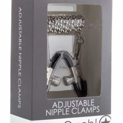 Shots America Shots Ouch Adjustable Nipple Clamps With Chain Kink & BDSM