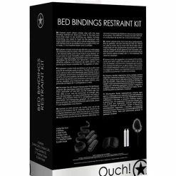 Shots America Kink & BDSM Shots Ouch Bed Bindings Restraint Kit - Black