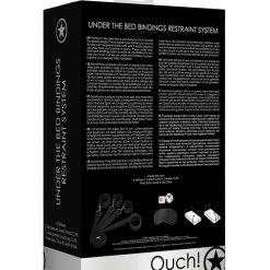 Shots America Kink & BDSM Shots Ouch Bed Restraint System - Black