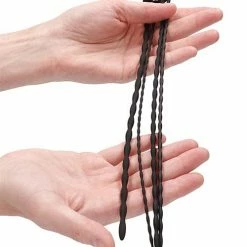 Shots America Shots Ouch Beginner Urethral Sounding Silicone Spiral Screw Plug Set - Black Kink & BDSM