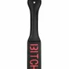 Shots America Shots Ouch Bitch Paddle - Black Kink & BDSM