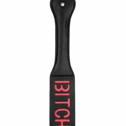 Shots America Shots Ouch Bitch Paddle - Black Kink & BDSM