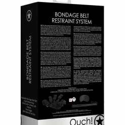 Shots America Shots Ouch Bondage Belt Restraint System - Black Kink & BDSM
