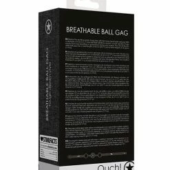 Shots America Shots Ouch Breathable Ball Gag With Denim Straps Kink & BDSM