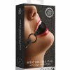 Shots America Shots Ouch Breathable Ball Gag With Denim Straps Kink & BDSM
