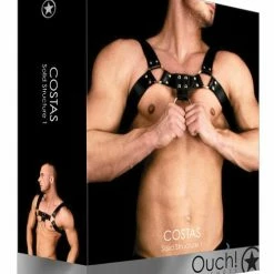 Shots America Shots Ouch Costas Solid Structure 1 Body Harness - Black