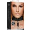 Shots America Kink & BDSM Shots Ouch Denim Collar With Leash