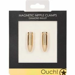 Shots America Shots Ouch Diamond Bullet Magnetic Nipple Clamps
