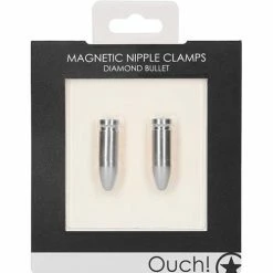 Shots America Shots Ouch Diamond Bullet Magnetic Nipple Clamps