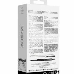 Shots America Shots Ouch Diamond Studded Collar With Leash - Black Kink & BDSM