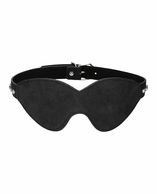 Shots America Shots Ouch Diamond Studded Eye Mask - Black Kink & BDSM