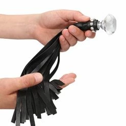 Shots America Shots Ouch Diamond Studded Whip - Black