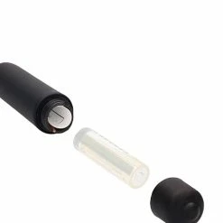 Shots America Shots Ouch Extra Long Urethral Sounding Silicone Vibrating Bullet Plug - Black