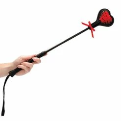 Shots America Kink & BDSM Shots Ouch Heart Crop Large - Black