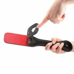Shots America Kink & BDSM Shots Ouch Hearts Paddle - Black