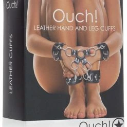 Shots America Kink & BDSM Shots Ouch Leather Hand & Leg Cuffs