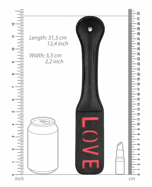 Shots America Kink & BDSM Shots Ouch Love Paddle - Black