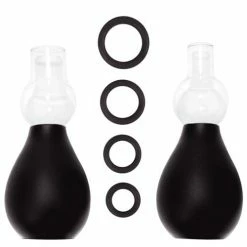 Shots America Kink & BDSM Shots Ouch Nipple Erector Set - Black