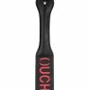 Shots America Shots Ouch Ouch Paddle - Black Kink & BDSM