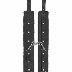 Shots America Shots Ouch Plush Leather Ankle Cuffs - Black