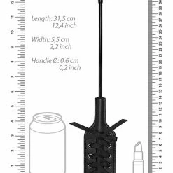 Shots America Shots Ouch Rectangle Crop With Black Lace Black - Small Kink & BDSM