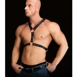 Shots America Shots Ouch Thanos Chest Centerpiece Body Harness - Black