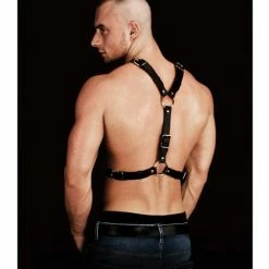 Shots America Shots Ouch Thanos Chest Centerpiece Body Harness - Black