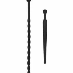 Shots America Kink & BDSM Shots Ouch Urethral Sounding Beginners Silicone Plug Set - Black