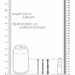 Shots America Kink & BDSM Shots Ouch Urethral Sounding Metal Plug Set