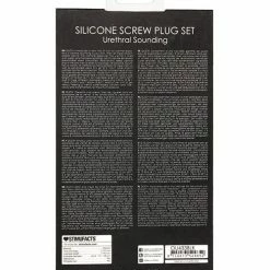 Shots America Shots Ouch Urethral Sounding Silicone Rugged Nail Plug Set - Black Kink & BDSM