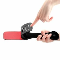 Shots America Shots Ouch XOXO Paddle - Black Kink & BDSM