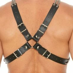 Shots America Shots Uomo Chain & Chain Harness - Black