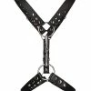 Shots America Shots Uomo Men's Harness With Metal Bit - Black Kink & BDSM