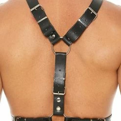 Shots America Shots Uomo Men's Harness With Metal Bit - Black Kink & BDSM