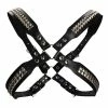 Shots America Kink & BDSM Shots Uomo Men's Pyramid Stud Body Harness - Black