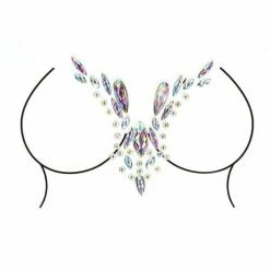 Shots America Shots Bliss Kiss Leg Garter Panty With Body Jewelry Multi One Size Fits Most Lingerie