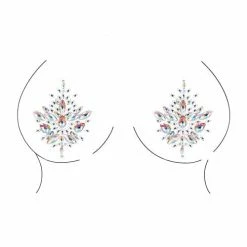 Shots America Lingerie Shots Bliss Open Cup Strappy Teddy With Jewelry Pasties Multi One Size Fits Most