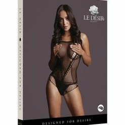 Shots America Shots Le Desir Contrast Net Teddy Black One Size Fits Most Lingerie