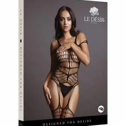 Shots America Shots Le Desir Shredded Bodystocking Black One Size Fits Most Lingerie