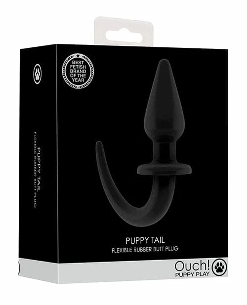Shots America Shots Ouch Puppy Play Tail Butt Plug - Black