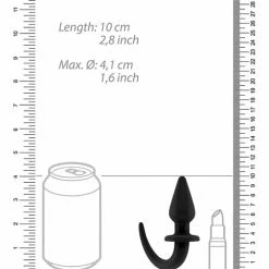 Shots America Shots Ouch Puppy Play Tail Butt Plug - Black