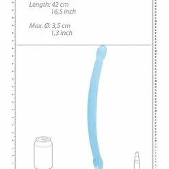 Shots America Shots REALROCK Crystal Clear 17" Double Dildo