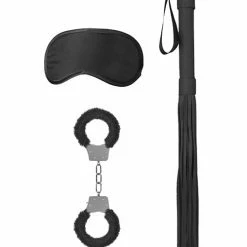 Shots America Shots Ouch Black & White Introductory Bondage Kit #1 - Black Kink & BDSM