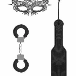 Shots America Shots Ouch Black & White Introductory Bondage Kit #3 - Black