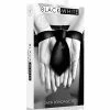 Shots America Kink & BDSM Shots Ouch Black & White Satin Bondage Tie - Black