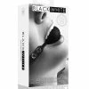 Shots America Shots Ouch Black & White Silicone Ball Gag - Black