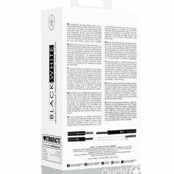 Shots America Kink & BDSM Shots Ouch Black & White Velcro Collar W-leash & Hand Cuffs - Black