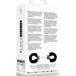 Shots America Shots Ouch Black & White Velcro Hand-ankle Cuffs - Black Kink & BDSM